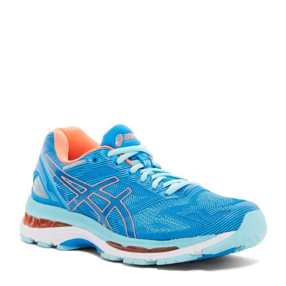 ASICS GEL-Nimbus 19 Running Shoes in BLUE CORAL - Picture 1 of 8